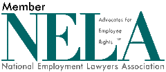 Green Logo for NELA Advocates for Employee Rigts National Employment Lawyers Association