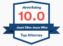 Avvo Rated Badge for Janet Wise 10.0 Top Attorney