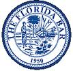 Blue logo for the Florida Bar founded 1950