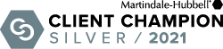 Client Champion Silver badge 2021 for Cynthia Sass by Martindale-Hubbell