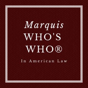 Image of Marquis Who's Who in American Law listed Cynthia Sass in 2019 