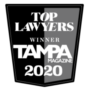 Badge for Top Lawyers Winner Tampa Magazine 2022 for Cynthia Sass Employment Law Individuals 2020