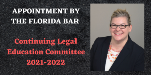 Picture of Amanda Biondolino Employee Rights Attorney Appointment by The Florida Bar Continuing Legal Education Committee 2021-2022