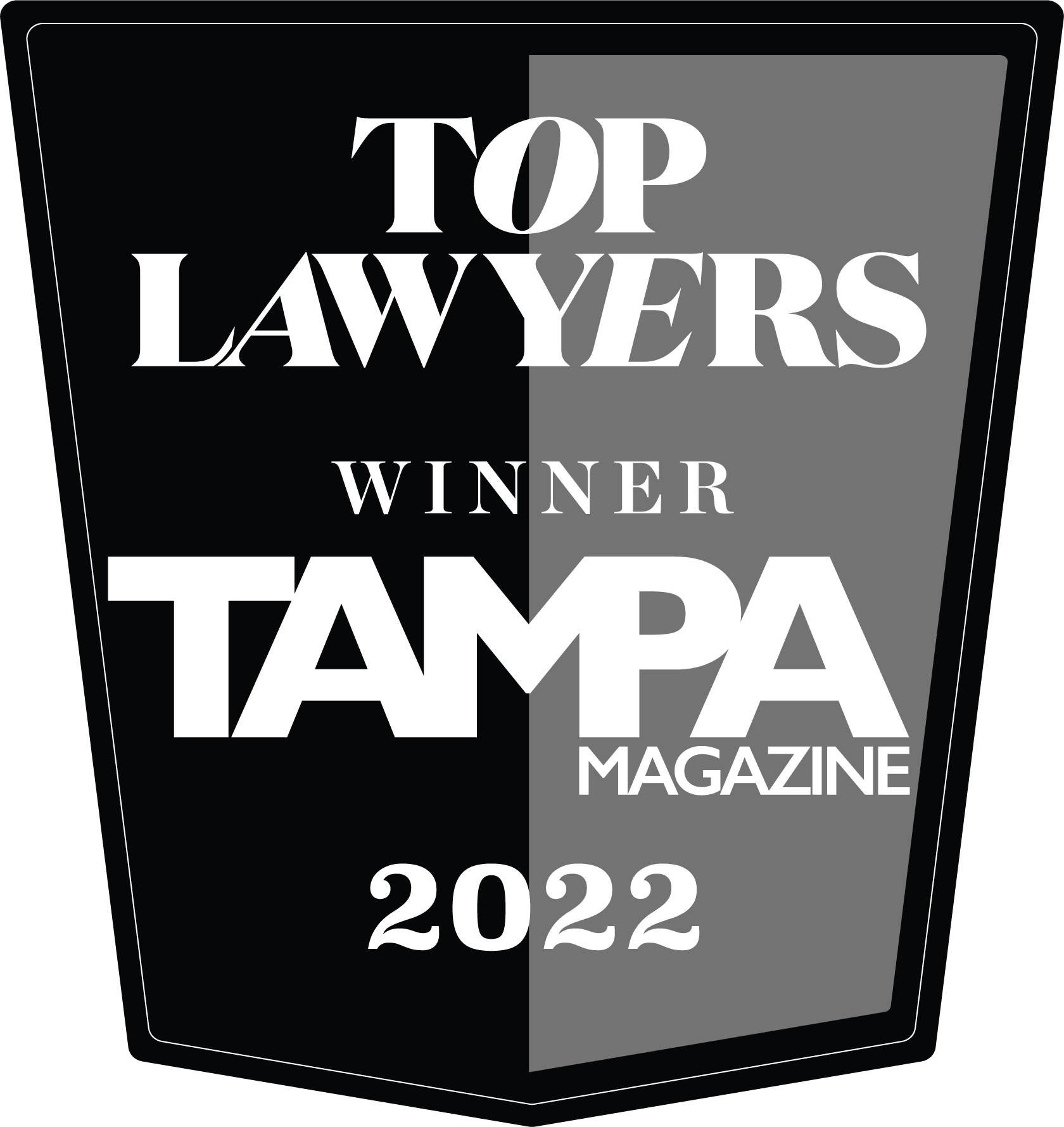 Badge for Top Lawyers Winner Tampa Magazine 2022 for Cynthia Sass Employment Law Individuals 2022