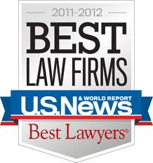 Badge for U.S. News & World Report Best Lawyers Best Law Firms Employment Law Individuals Tampa 2011-2012