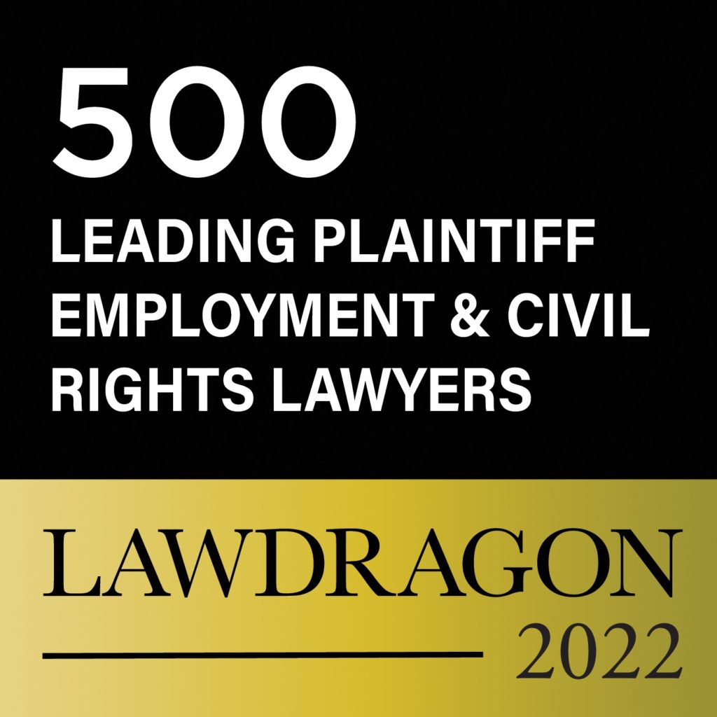 Badge for 2022 Lawdragon 500 Leading Plaintiff Employment and Civil Rights Lawyers
