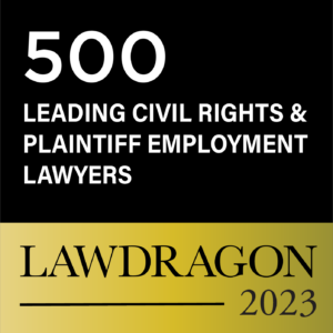 Law Dragon 2023 500 Leading Civil Rights and Plaintiff Employment Lawyers Badge