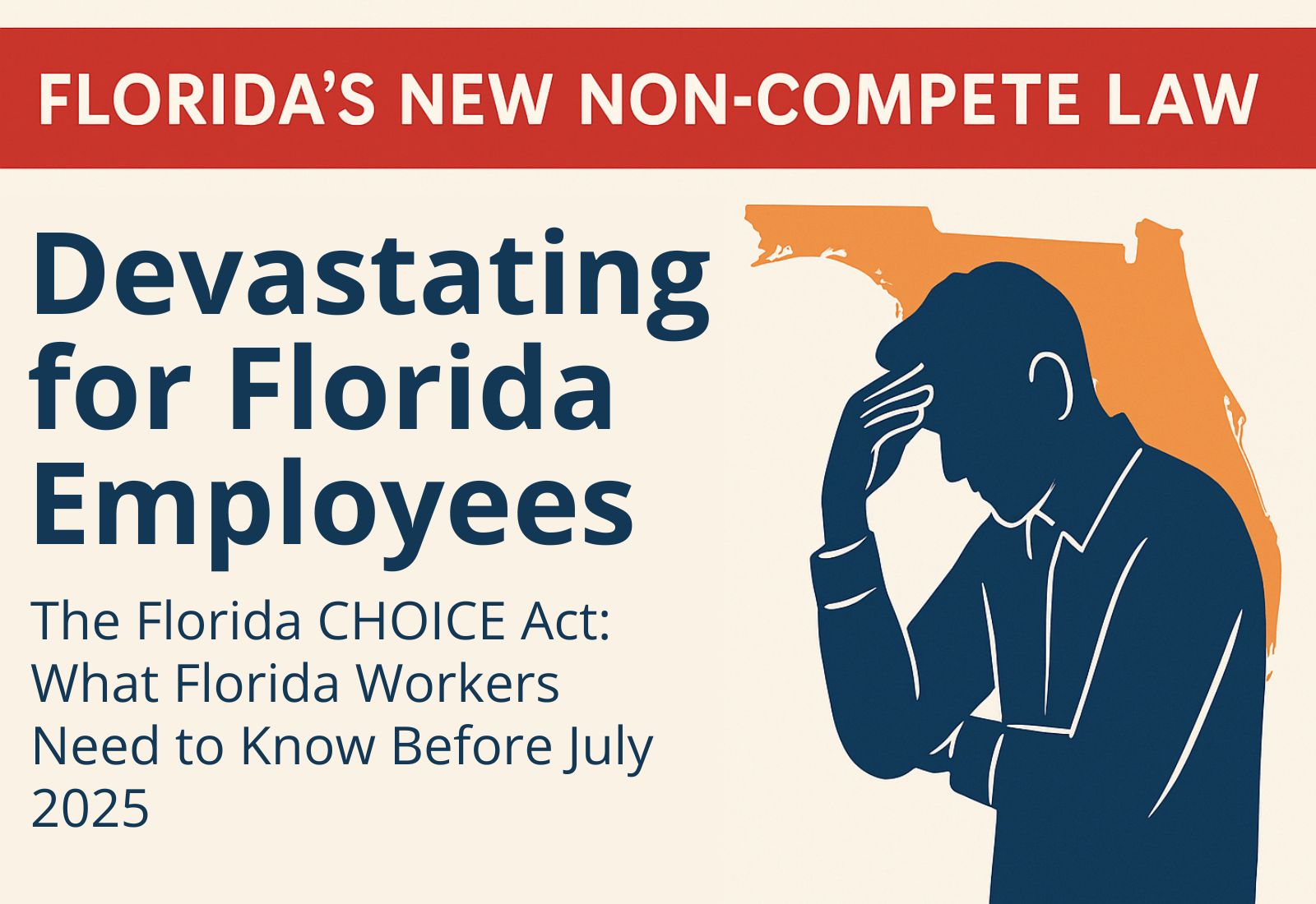 Florida's New Non-Compete Law is Devastating for Florida Employees Graphic