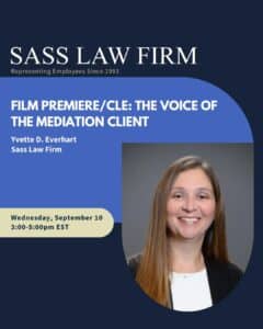 Yvette D. Everhart Moderates CLE Panel at “The Voice of the Mediation Client” Film Premiere