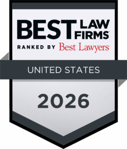 Best Law Firms ranked by Best Lawyers 2026 Sass Law Firm badge