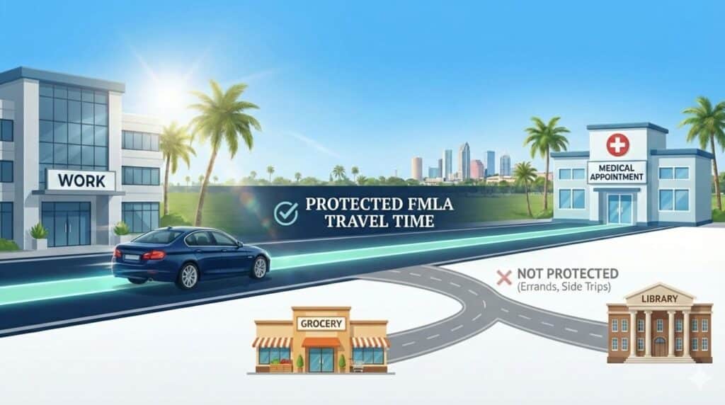 protected fmla travel