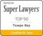 Cynthia-Sass-Florida-Super-Lawyers-Top-50-Tampa-Bay-Attorneys-2014-by-Thompson-Reuter