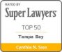 Cynthia-Sass-Florida-Super-Lawyers-Top-50-Tampa-Bay-Attorneys-2014-by-Thompson-Reuter Cynthia-Sass-Florida-Super-Lawyers-Top-50-Tampa-Bay-Attorneys-2014-by-Thompson-Reuter