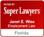 Janet-Wise-Florida-Super-Lawyers-Employment-Law-by-Thompson-Reuters