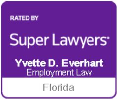 Badge for Yvette Everhart Rated by Super Lawyers in Employment Law Florida
